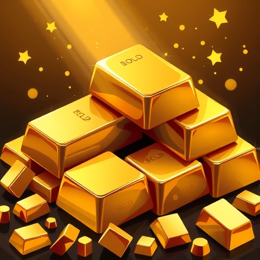 gold bars illustration