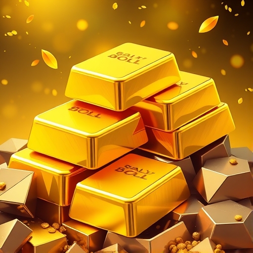 gold bars illustration
