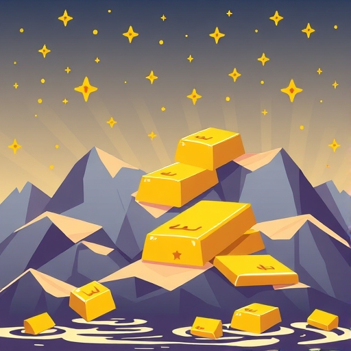 gold bars illustration