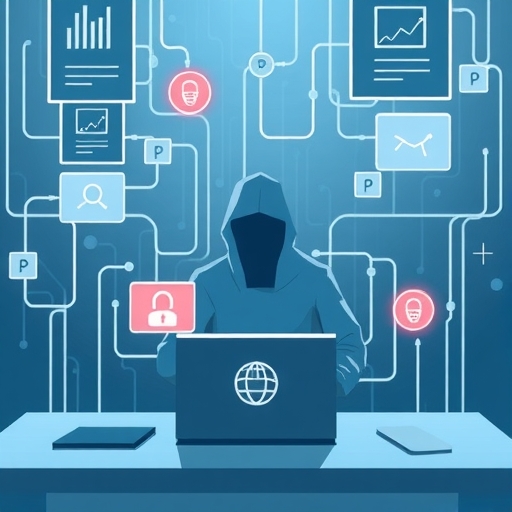 An illustration of cybersecurity.