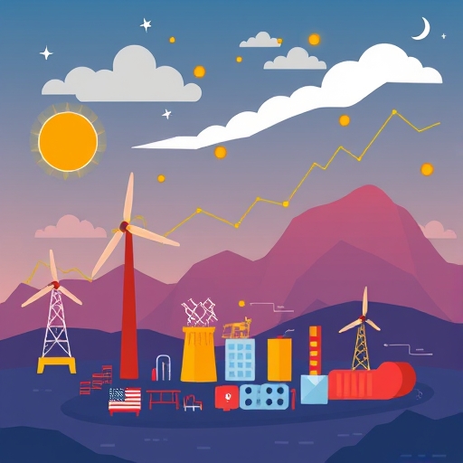 An illustration of energy stocks.