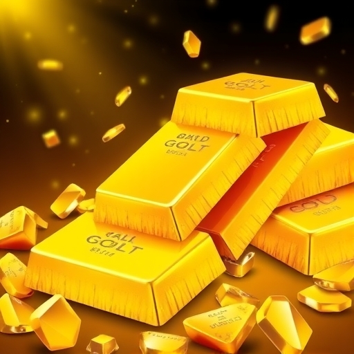 An illustration of gold bars.