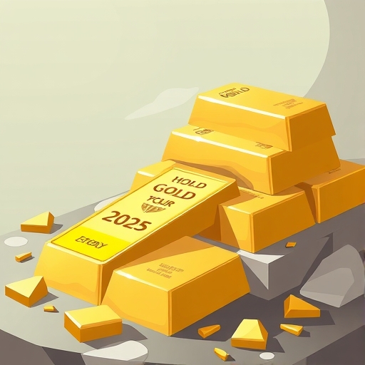 An illustration of gold bars.