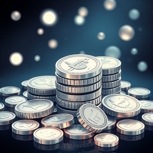 illustration of silver coins