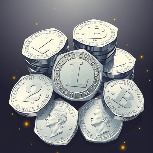 illustration of silver coins