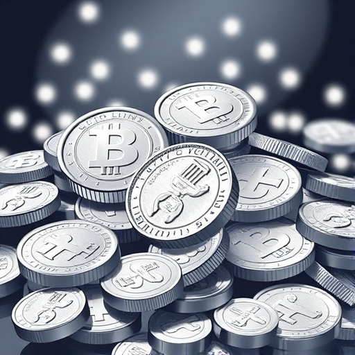 illustration of silver coins