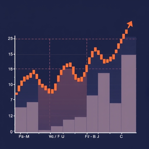 illustration of stock charts