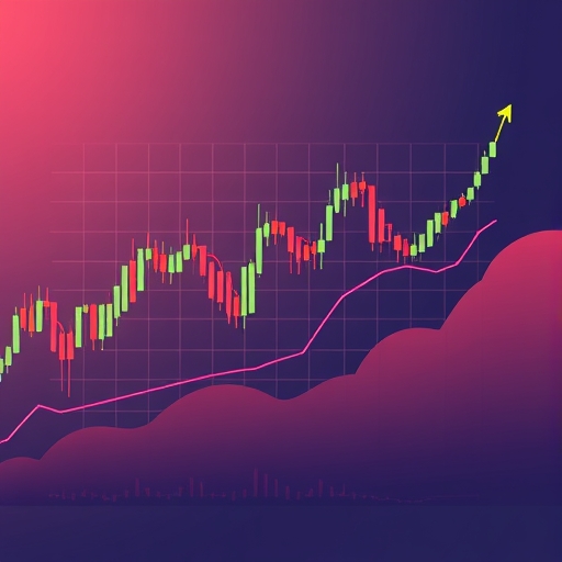 illustration of stock charts