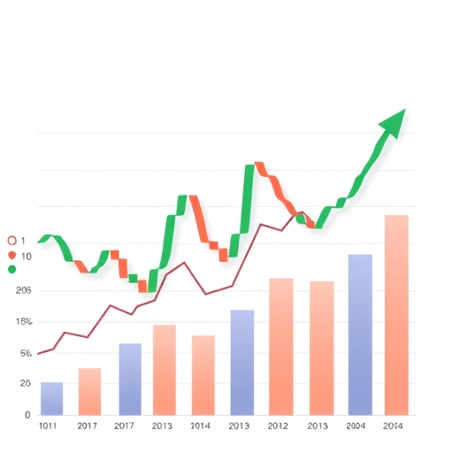 illustration of stock charts