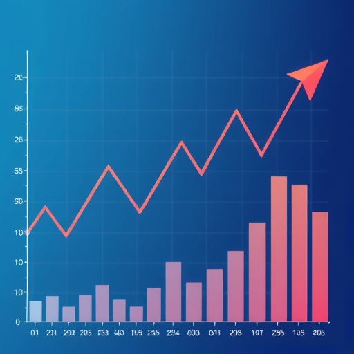 illustration of stock charts