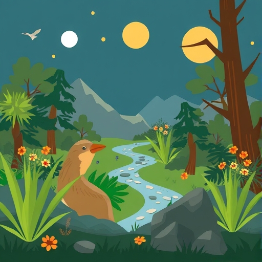 A nature conservation illustration.