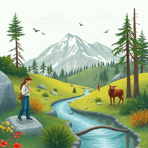 A nature conservation illustration.