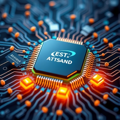 A semiconductor stock graph.