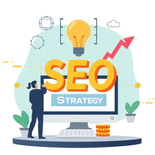 An illustration of an SEO strategy.