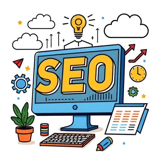 An illustration of an SEO strategy.