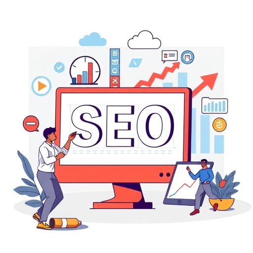 An illustration of an SEO strategy.