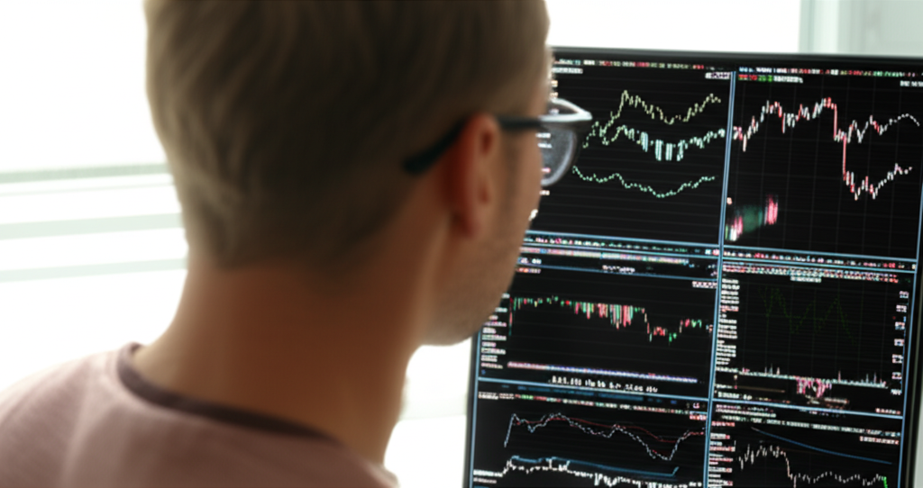A detailed graphic of an Exchange-Traded Fund (ETF) concept, showing a central basket labeled 'ETF' containing various icons representing different assets like stocks, bonds, commodities, and real estate, illustrating how buying an ETF share provides diversified exposure.