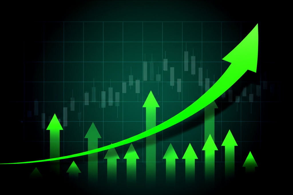 Chart showing growth trends in banking ETF performance and investor interest over time