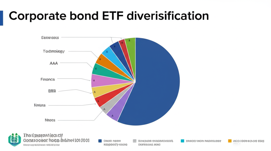 Corporate bond ETF diversification strategy illustration