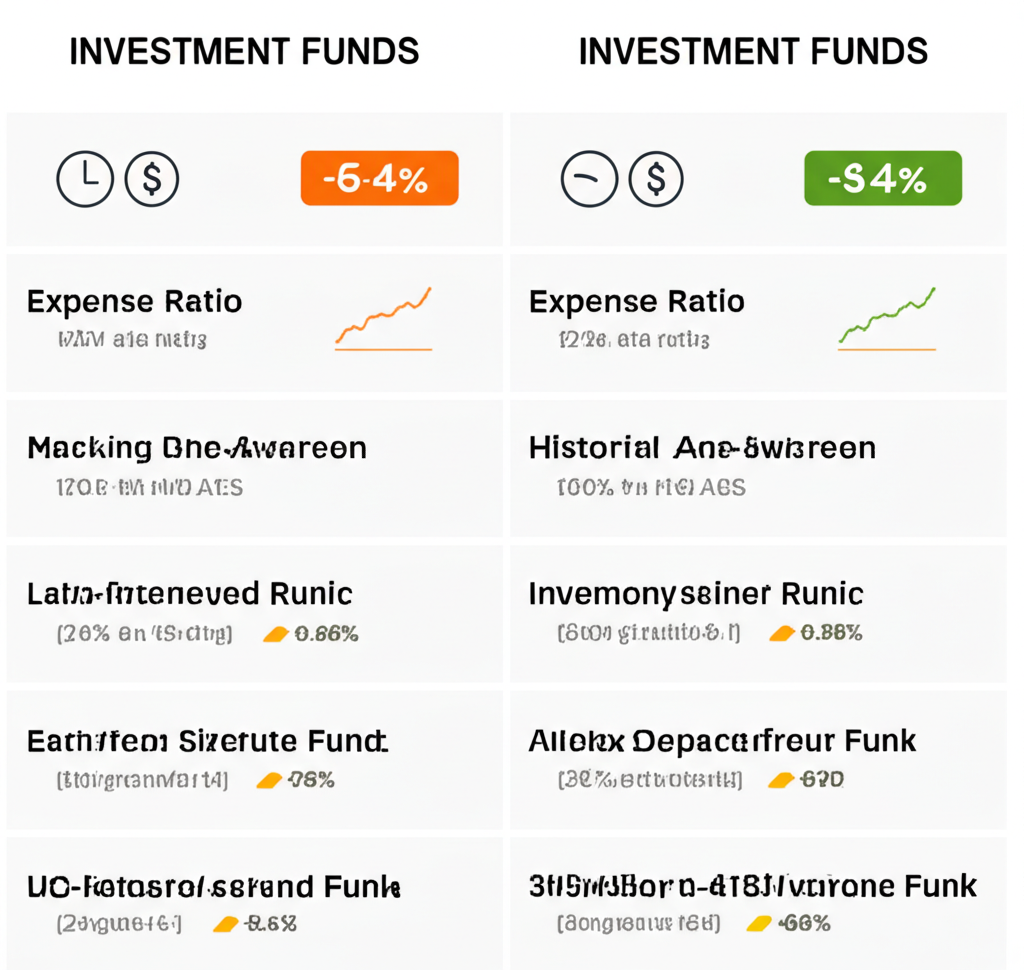 Visual comparison of key features between ETFs and mutual funds