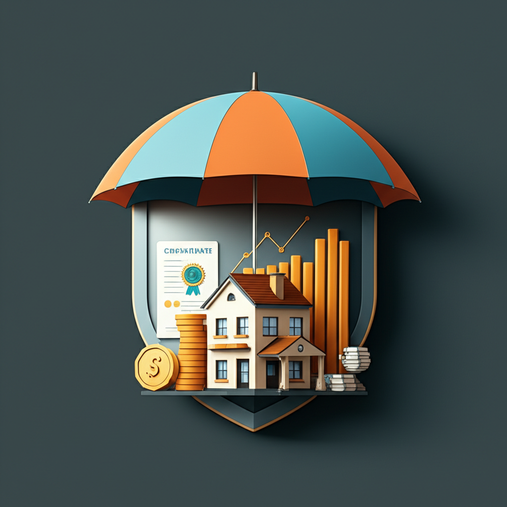 Diverse assets shielding a portfolio during recession