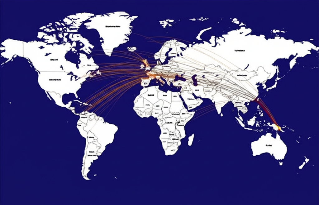 US investor global market map