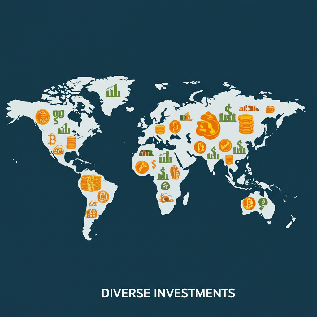 Global map highlighting diverse investment opportunities in the Middle East