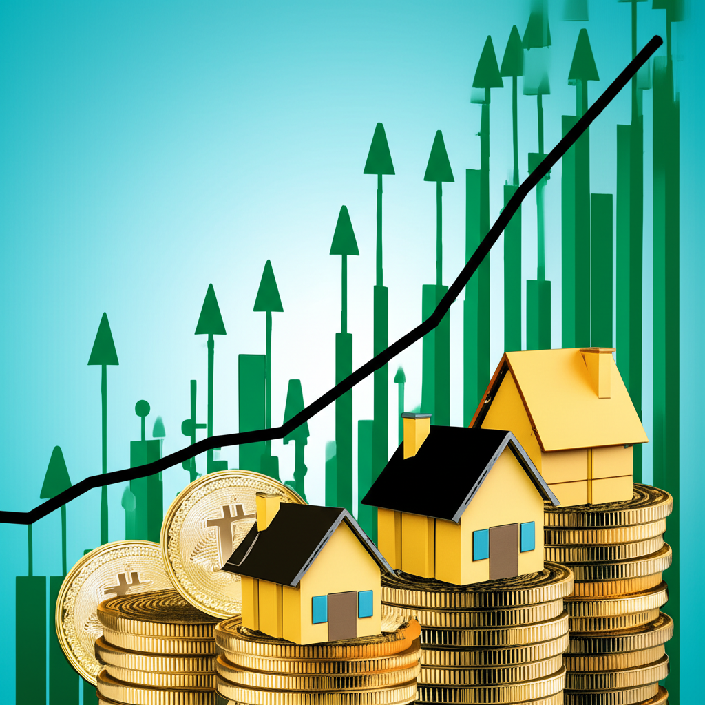 Diverse assets growing upwards