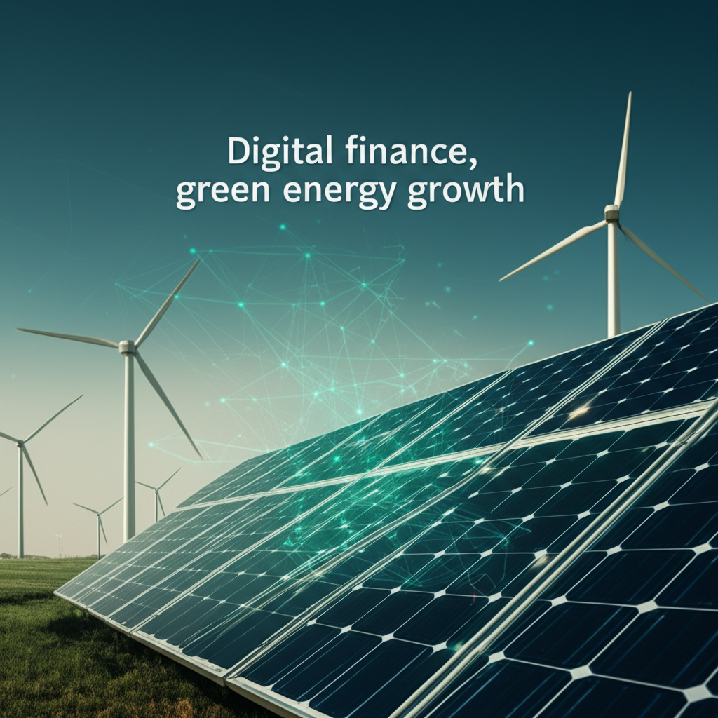 Digital finance, green energy growth