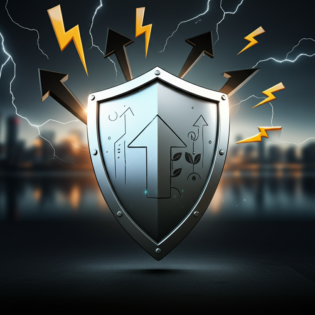 Shield protecting investment from inflation and rate risks