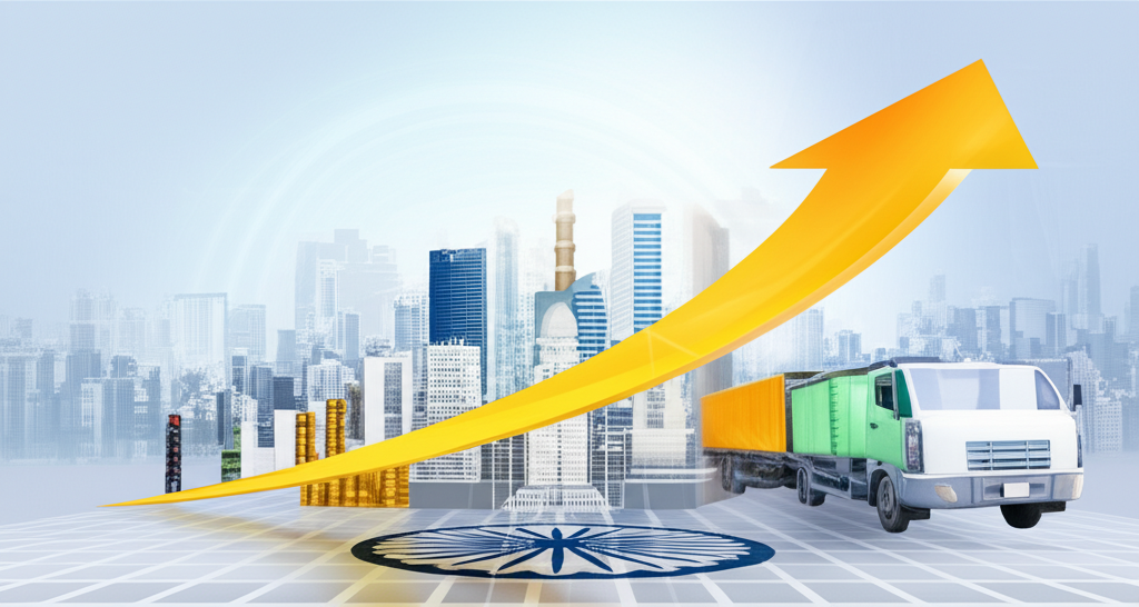 India economic growth illustration