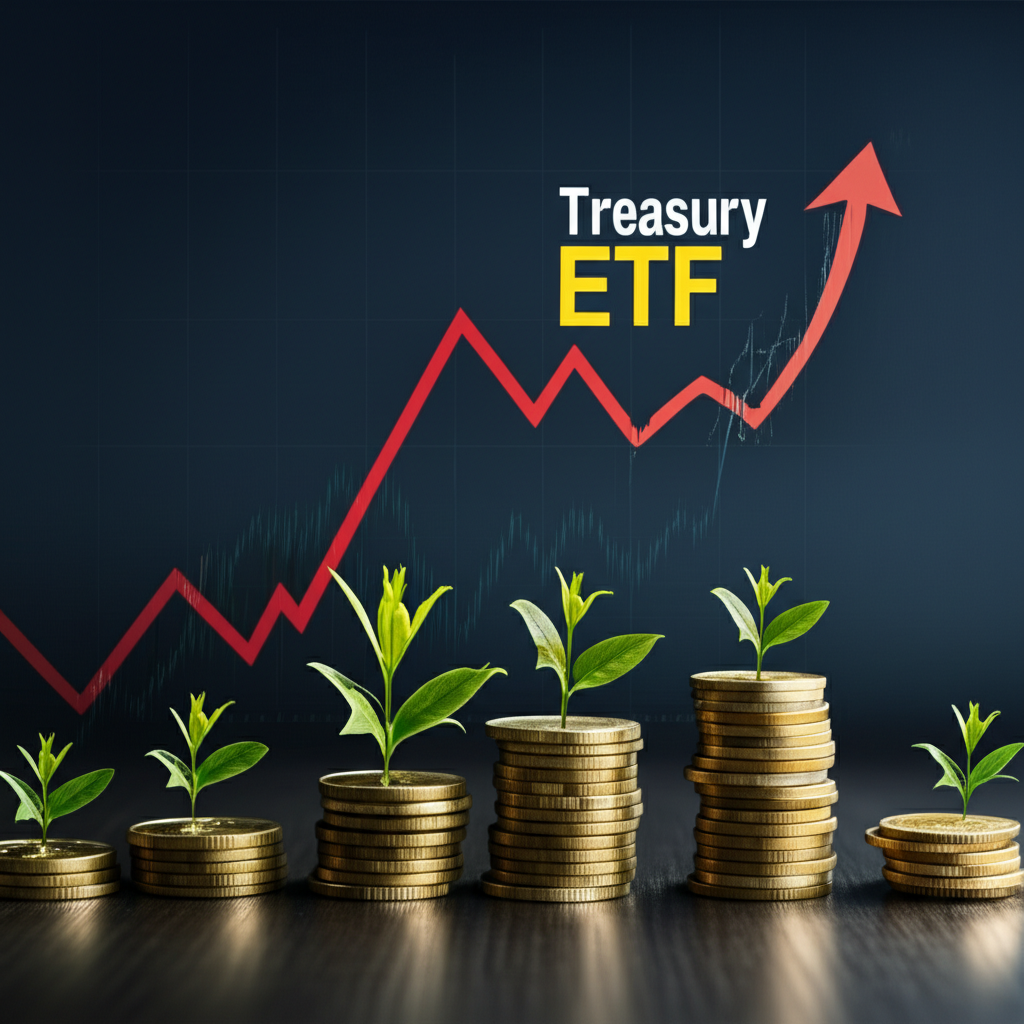Treasury ETF chart showing steady income growth and market resilience