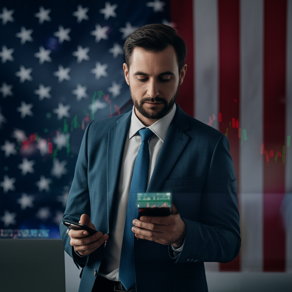 US investor reviewing Bitcoin ETF options on a trading platform
